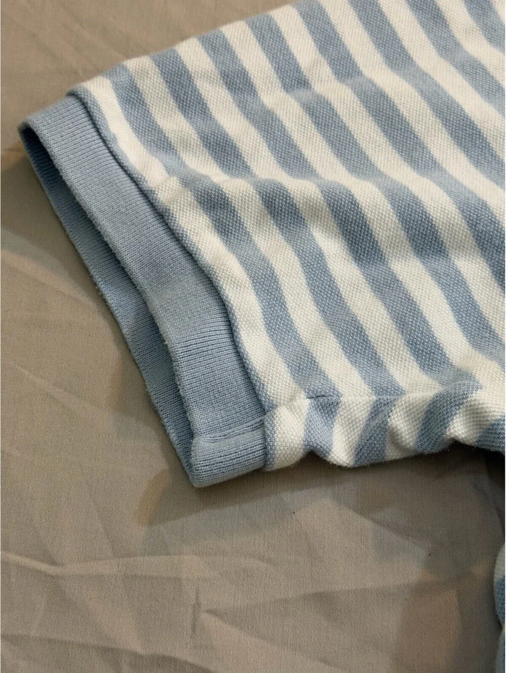 Polo Ralph Lauren Polo Shirt Mens XXL Blue White Stripe Yellow Pony Cotton